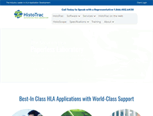 Tablet Screenshot of histotrac.com